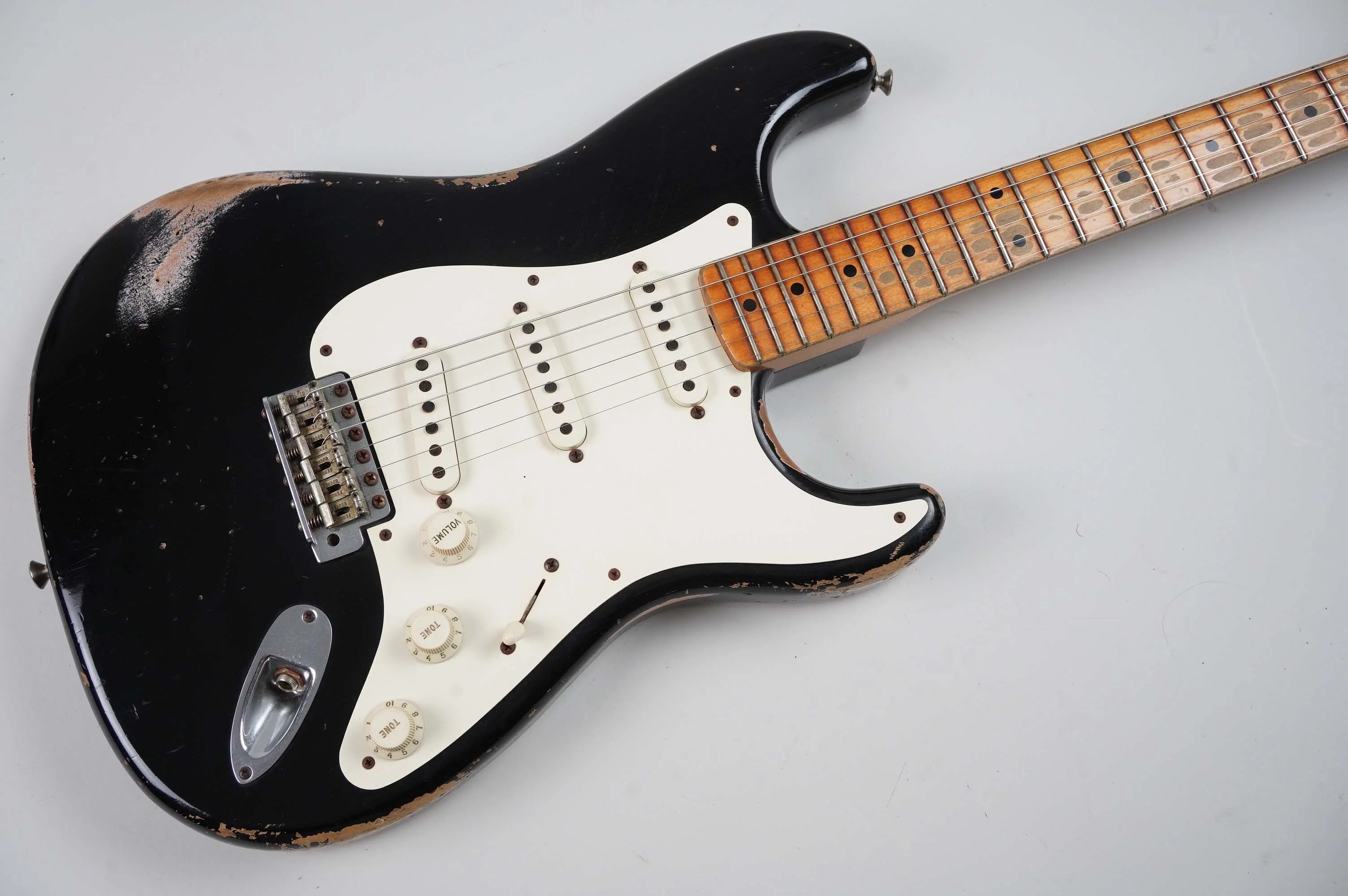 2013 Fender Custom Shop 1956 Stratocaster Relic, Black - Image 2