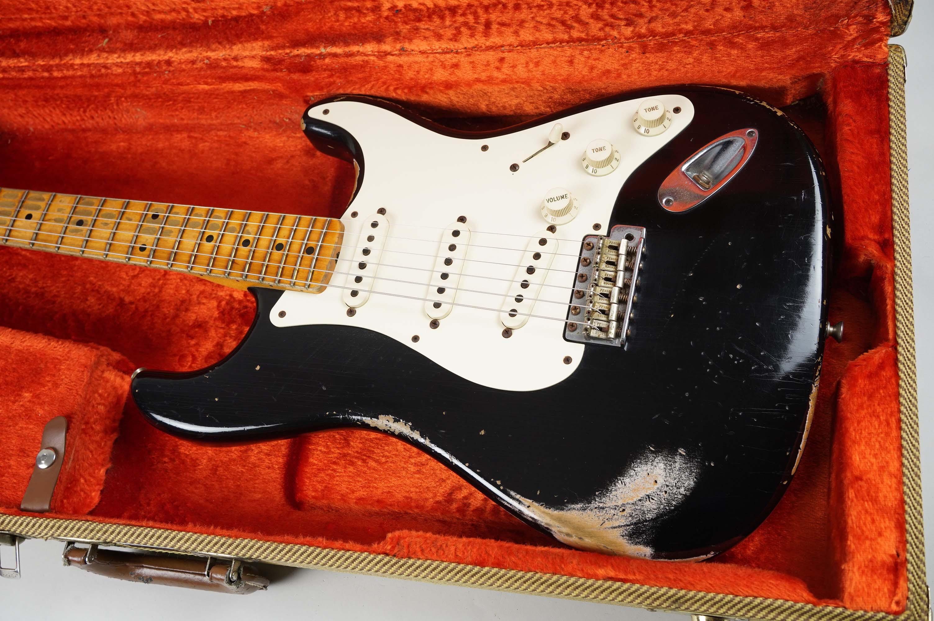 2013 Fender Custom Shop 1956 Stratocaster Relic, Black - Image 5