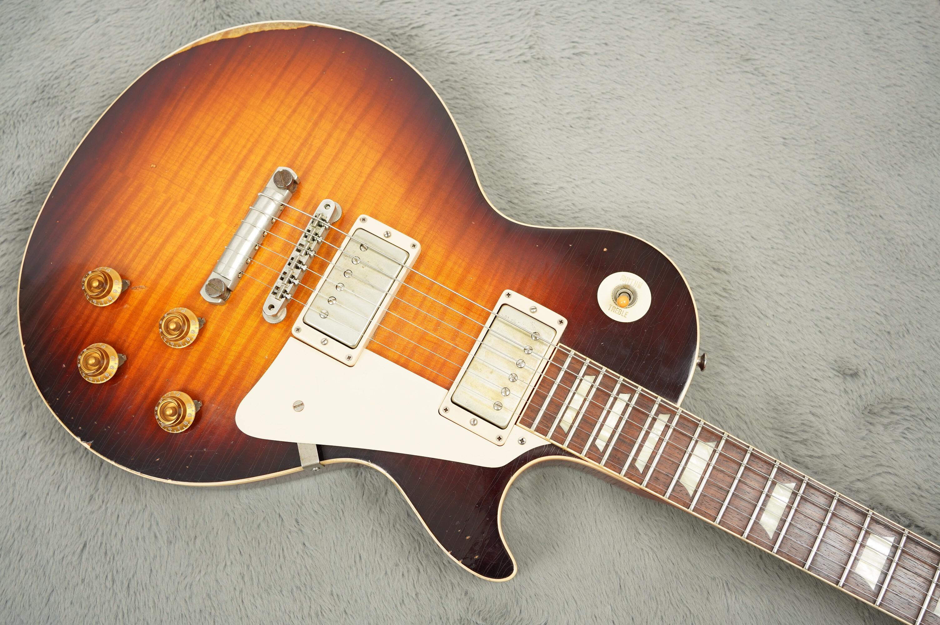 2013 Gibson '59 Reissue Les Paul Standard Heavy Aged, Tobacco Burst - Image 5