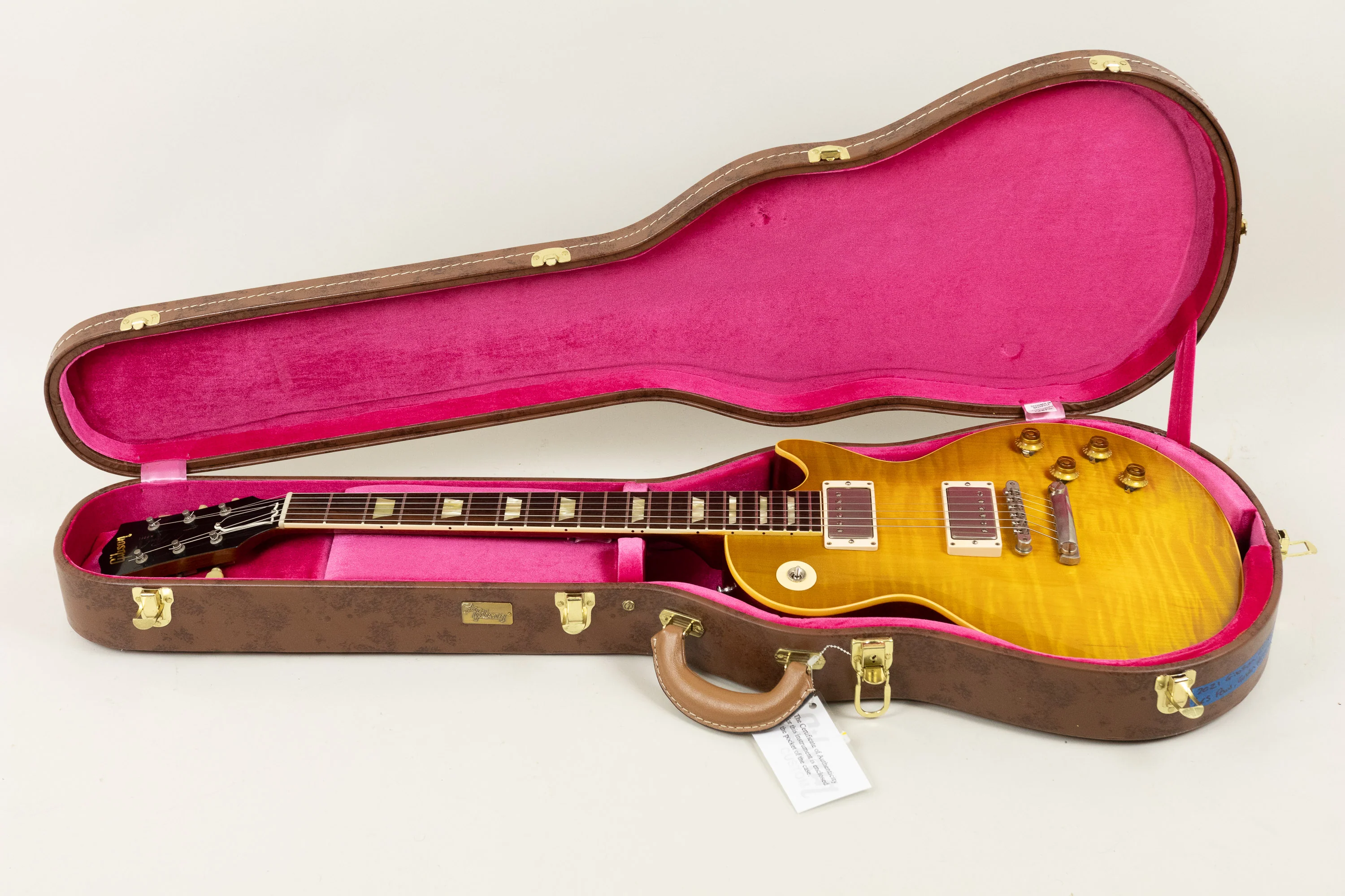 2021 Gibson Custom '59 reissue Les Paul Standard, Golden Poppy Burst - Image 9